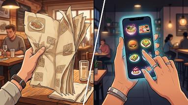 Blog post image: QR Code Menu vs Traditional Paper Menu: Which Is Better?