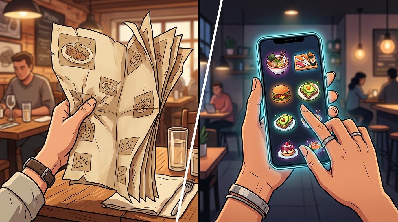 Featured blog image: QR Code Menu vs Traditional Paper Menu: Which Is Better?